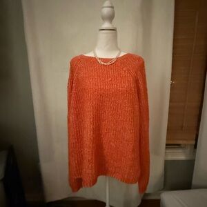 Cozy Orange Knit Sweater